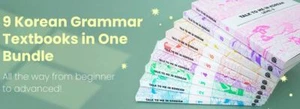 Talk To Me In Korean Grammar Textbook Level 1-9 (DHL/Fedex Shipping) - Imagen 1 de 5