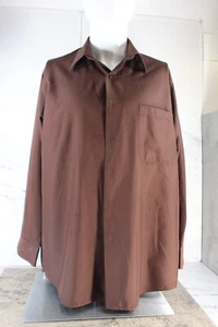 Van Heusen Herren Oberhemd braun faltenfrei Tasche Lux Satin 16,5 32/33 - Bild 1 von 3