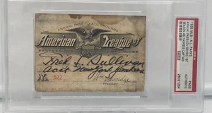 1935 Ticket Pass PSA Hank Greenberg L L HR/170 RBI Detroit Tigers Champ/Gehrig⚾️ - Picture 1 of 4