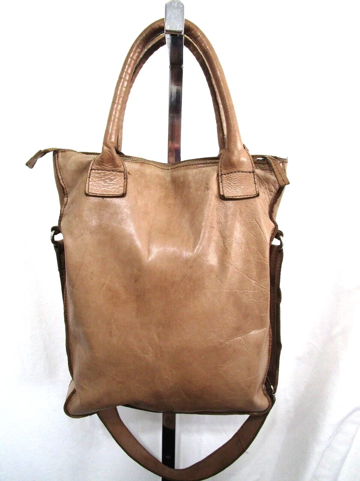 Cowboysbag Large Brown Leather Crossbody Satchel Purse - Image 1 of 4