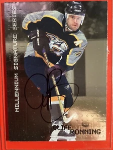 1999-00 ITG Be A Player Millennium Sig. Series #137 Cliff Ronning SILVER AUTO - Picture 1 of 2