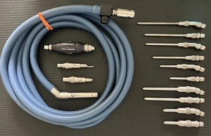 Stryker Maestro pneumatisches Neuro/Wirbelsäulen-Set, mit 13 Aufsätzen & Sterilisationskoffer - Bild 1 von 4