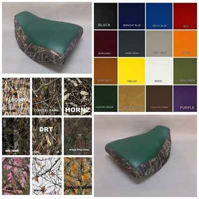Honda TRX200D Type II Seat Cover in BLACK, 25 COLORS & 7 CAMO Staple On Skin - Изображение 1 из 4