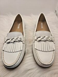 Geox Respira Women’s Shoes Size 40 US 9 White Leather Made in Italy