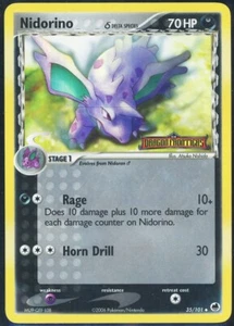 2006 Pokemon Nidorino 35/101 Holo Stamped EX Dragon Frontiers LP - Picture 1 of 2