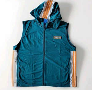 Chaqueta de Pista Adidas Adibreak Cremallera Completa Talla XL Verde Azulado Colorblock IW5812 - Imagen 1 de 7