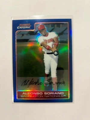 Bowman 2006 cromo refractor azul/150 Alfonso Soriano #5 (nacionales) Foto 1 de 2