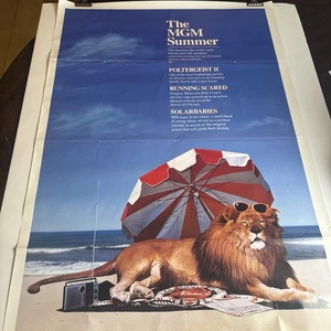 Póster original de la casa de cine MGM Summer Line Up 1986 27x41 difícil de encontrar Poltergeist II - Imagen 1 de 16