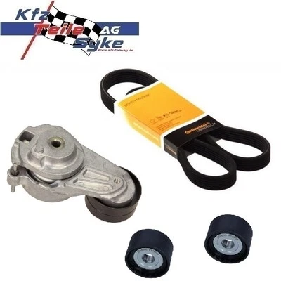 CONTI KEILRIPPENRIEMEN MIT RIEMENSPANNER + ROLLEN FÜR JEEP / MERCEDES-BENZ - Bild 1 von 4