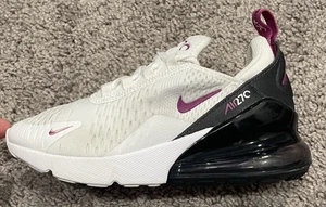 Nike Air Max 270 Größe 3,5 YWamen Weiß Heiß Fuchsia Schuhe 943345-120 - Bild 1 von 9