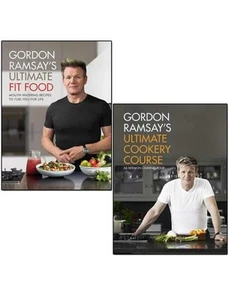 Cookery course and ultimate fit food 2 books collection set by gordon ramsay - Foto 1 di 3