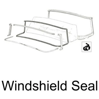 Junta de parabrisas sello de resistencia al clima para Ford / Mercury todos los autos 55-56 1 pieza Foto 1 de 4