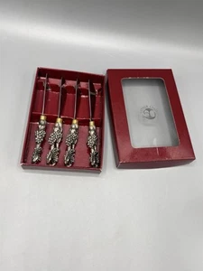 Arthur Court Grape Spreaders Openwork Set Of 4 - Picture 1 of 15