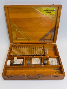 Vintage Sargent Künstleroutfit Nr. 200/2 Zeichen/Malen Kit Holzkoffer 9x13" - Bild 1 von 14