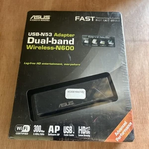 ASUS USB-N53 Wifi Adapter. Dual-Band Wireless-N600   NEW Sealed - Afbeelding 1 van 8
