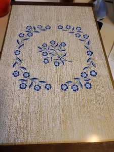 Vintage 1960s Warm-O-Tray Electric Warming Hostess Tray Cornflower Blue Model 60 - Picture 1 of 2