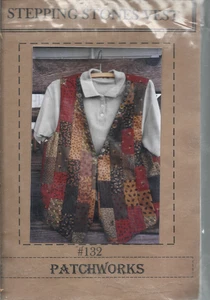 Clothing Pattern-Patchworks #132-Stepping Stones Vest - Picture 1 of 1