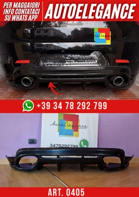 💕ART.0405 DIFFUSORE ALFA ROMEO GIULIETTA LOOK QUADRIFOGLIO NERO LUCIDO💕 - Immagine 1 di 4