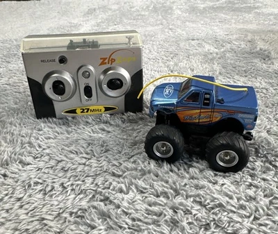 Zip Zaps Micro RC Ford Bigfoot Monster Truck Radio Shack W/ Remote Ford - Image 1 of 4