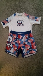 MOYA BRAND "STARS AND STRIPES" GRAPPLING SHORTS AND RASHGUARD SET - Picture 1 of 8