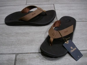 Neu mit Etikett! Herren Olukai Ohana hellbraune/dunkle Java Sandalen. Größe 14. Schöne Sandalen! - Bild 1 von 9
