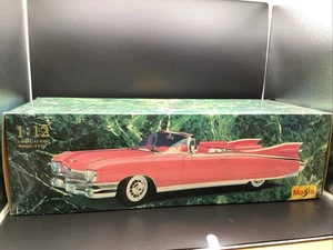 Maisto 1959 Cadillac Eldorado Biarritz modelo de coche 1:12 - blanco en caja - Imagen 1 de 14