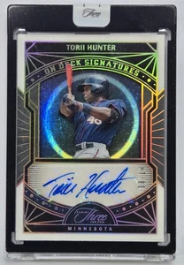 2024 Panini Tres y Dos Firmas en Cubierta Holo Oro Torii Hunter Automático/10 - Imagen 1 de 2