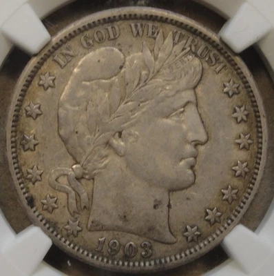 Medio dólar de peluquero 1903-O 50c certificado NGC XF45 Foto 1 de 4