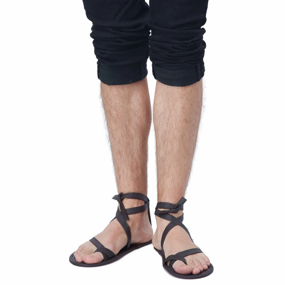 Faraón egipcio guerrero espartano romano griego para hombre disfraz calzado zapatos sandalias Foto 1 de 1