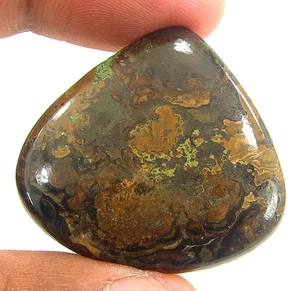 Pietra Preziosa Sciolta Stromatolite Naturale 52,85 Ct Cabochon Filo Avvolgente Pietra - 28827 - Foto 1 di 2
