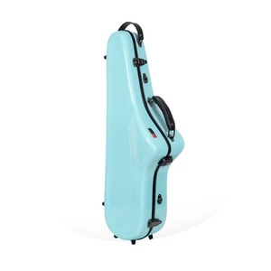 	Crossrock Pro-Grade Tenor Saxophone Case | Mint Blue Finish TSA Lock Elite	 - Picture 1 of 7