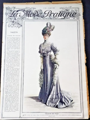 La Mode Pratique –11 August, 1906, No. 32 French Fashion Magazine. - Image 1 of 4