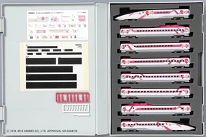 Tomix 98662 JR 500-7000 Sanyo Shinkansen (Hello Kitty) 8-Car Set N Scale - Picture 1 of 6