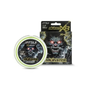 TRECCIATO DA PESCA JATSUI MOONSTER BRAI X8 COLORE GREEN 300 MT SEZIONE ROTONDA - Imagen 1 de 1