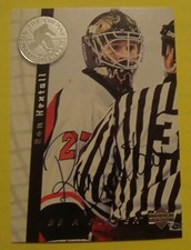 1995 96 Upper Deck Be a Player Ron Hextall Autograph Philadelphia Flyers