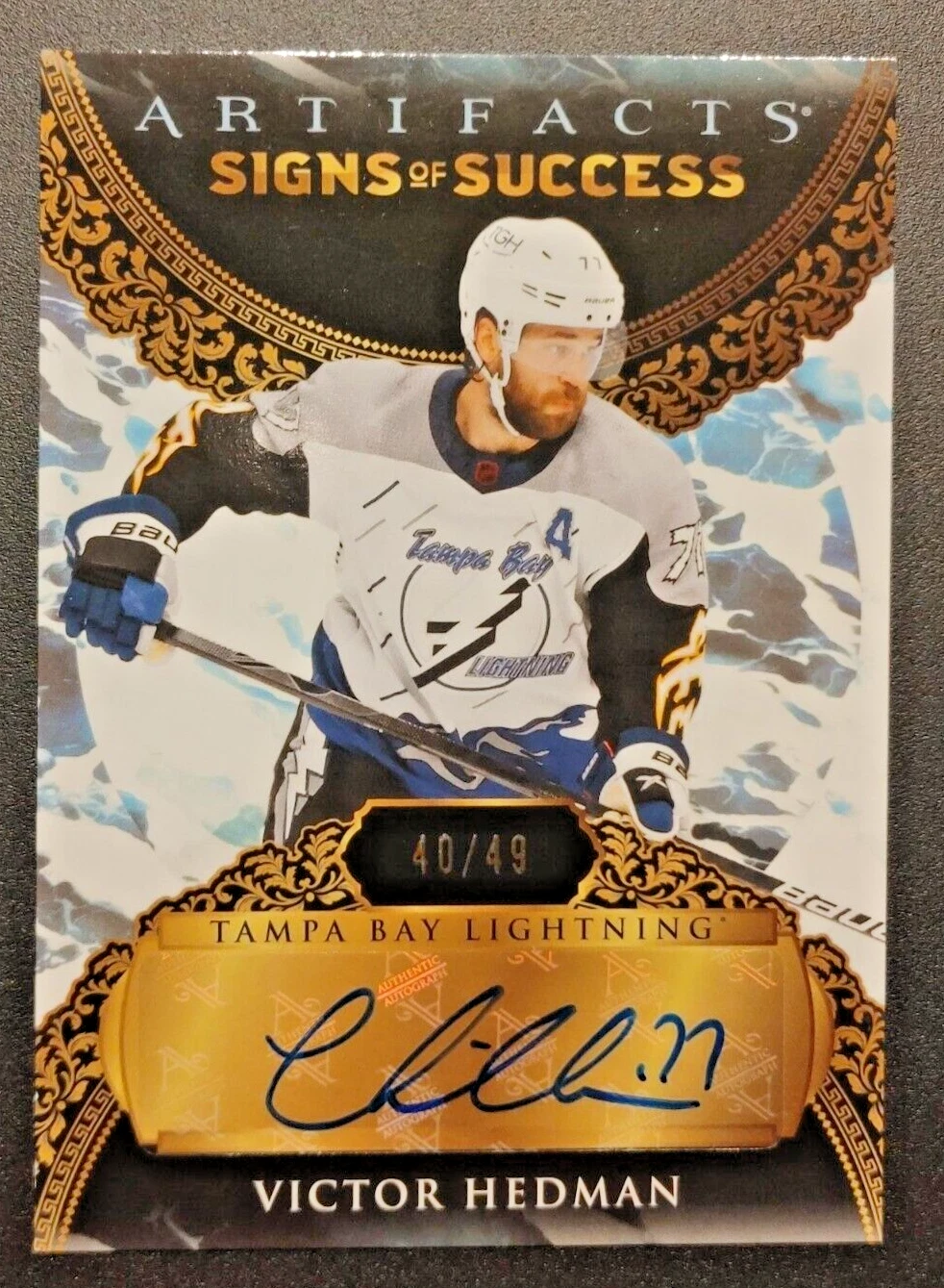2023-24 Upper Deck Artifacts Signs Of Success #SOS-VH Victor Hedman /49