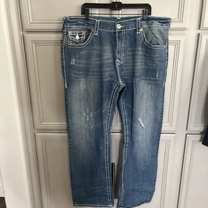 New True Religion World Tour Ricky Super T 42 Inch Waist - Picture 1 of 19