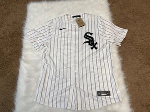 Nike Chicago White Sox Pinstripe White Size XL Baseball Jersey - Picture 1 of 7