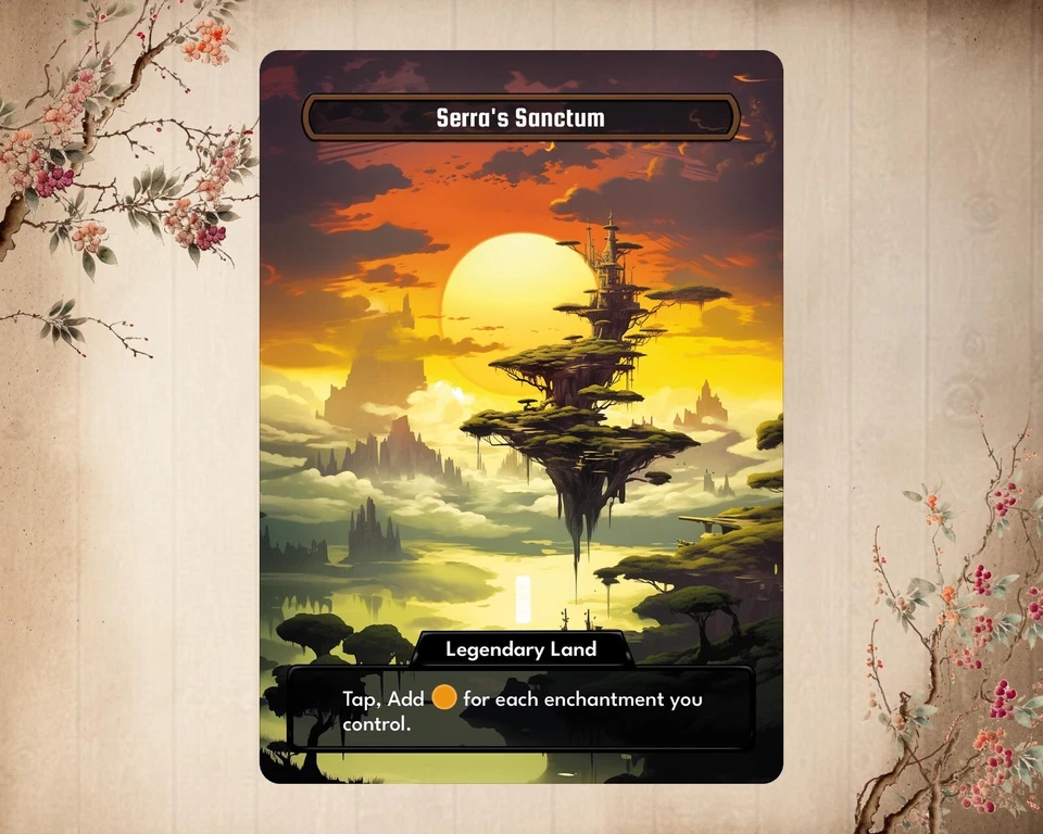 Serra's Sanctum - MTG Custom Card - Alter Magic: The Gathering Card Full Art - Imagen 1 de 1