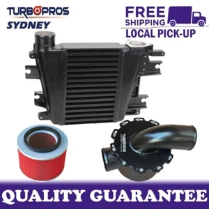 Upgrade Aluminium Intercooler+Air Box For Nissan Patrol ZD30 3.0L 2000-2007 - Picture 1 of 9