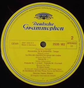Albeniz / Granados / Tarrega / Llobet a.o. Spanische Gitarren-Musik Vinyl LP - Bild 1 von 1
