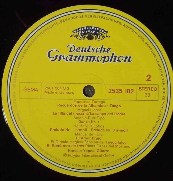 Albeniz / Granados / Tarrega / Llobet a.o. Spanische Gitarren-Musik Vinyl LP - Bild 1 von 1