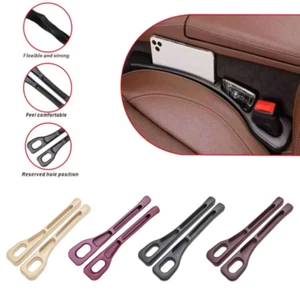 Car Seat Gap Filler Organizer Waterproof Plug Strip 2 Grooves Auto Interior - Picture 1 of 14