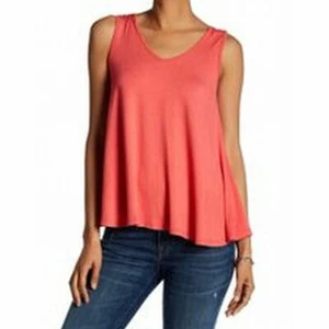 NWT Bobeau Orange Coral Womens Swing Tank Top Size L - Picture 1 of 3