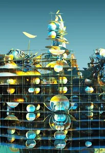 Wall Art Made In Canada. Mandelbay City VII. By Angel Torrella. Multiple Formats - Picture 1 of 8