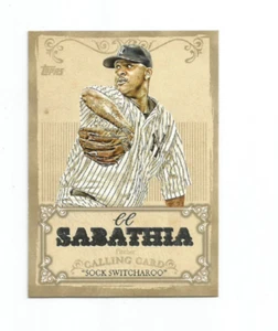 CC SABATHIA (New York Yankees) 2013 TOPPS CALLING CARD INSERT CARD #CC-8 - Picture 1 of 1