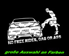No free Rides GAS ASS JDM Style Auto Tuning Schocker Aufkleber Sticker