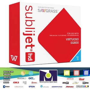 Sawgrass Sublijet HD Cyan Ink Cartridge for SG800 Virtuoso Printer 68 ml USA - Imagen 1 de 4