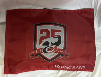 2022-2023 CAROLINA HURRICANES OPENING NIGHT 25TH ANNIVERSARY FLAG - Image 1 of 3