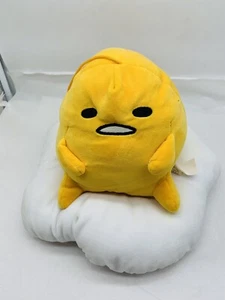 Juguete suave de peluche Sanrio GUDETAMA EL HUEVO PEREZOSO amarillo fiesta 11" tal - Imagen 1 de 12